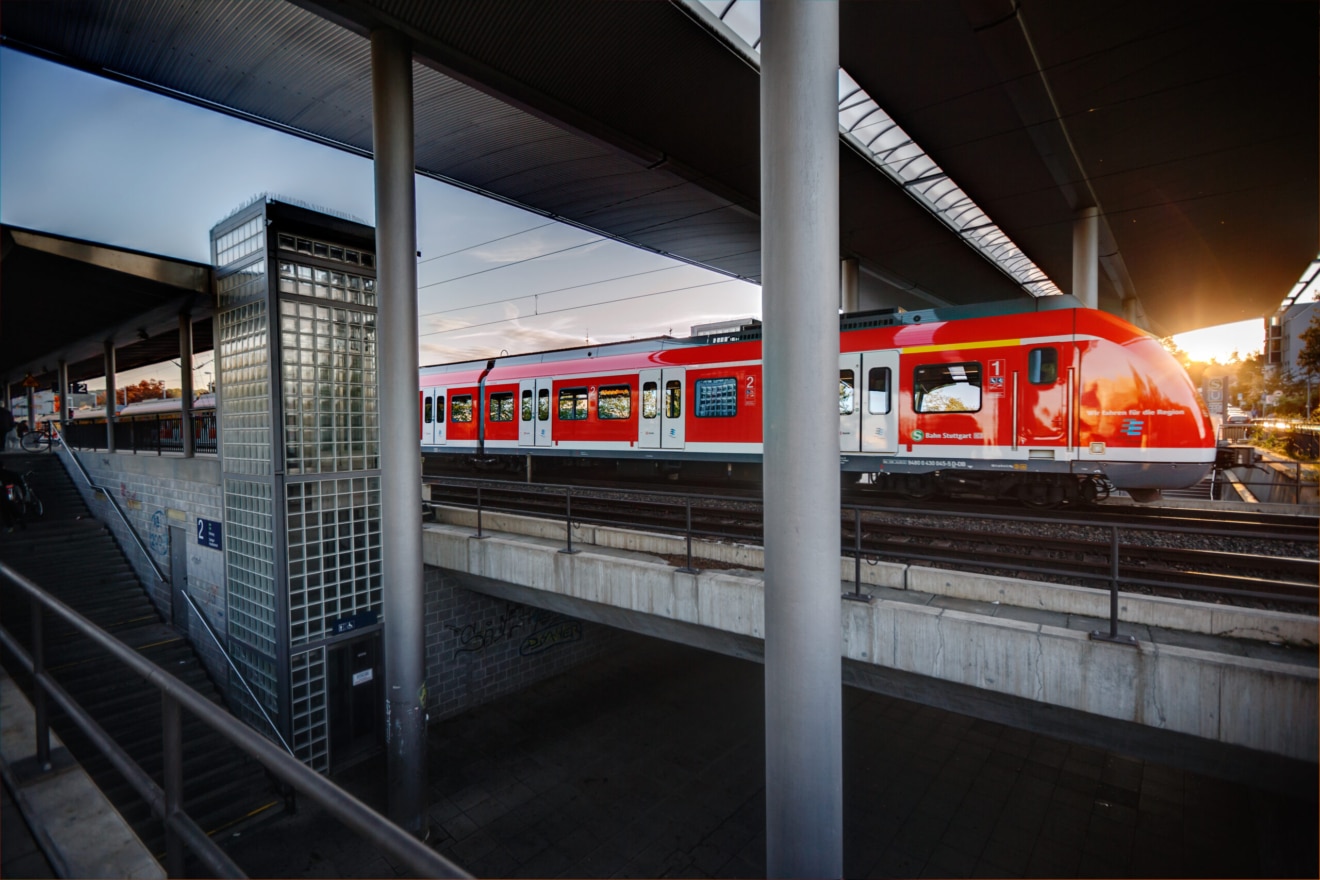 S-Bahn in der Region Stuttgart.