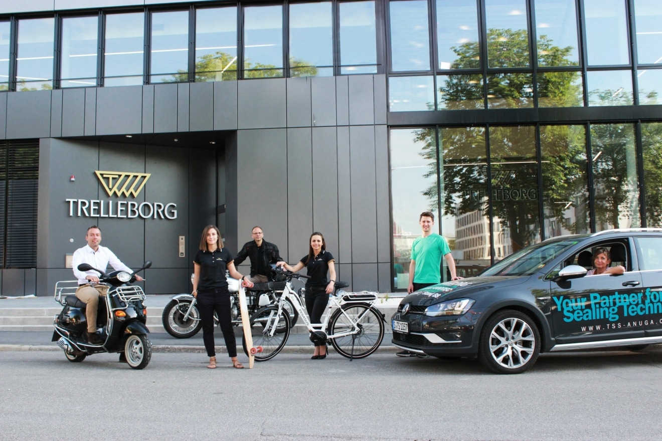 Nachhaltige Mobilität bei der Trelleborg am Standort Synergiepark in Stuttgart Vaihingen